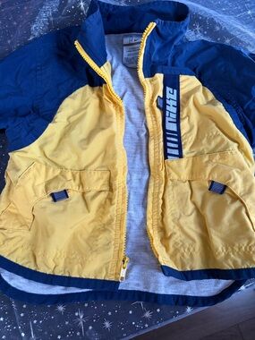 Nike Kids Yellow & Navy lined Windbreaker Jacket